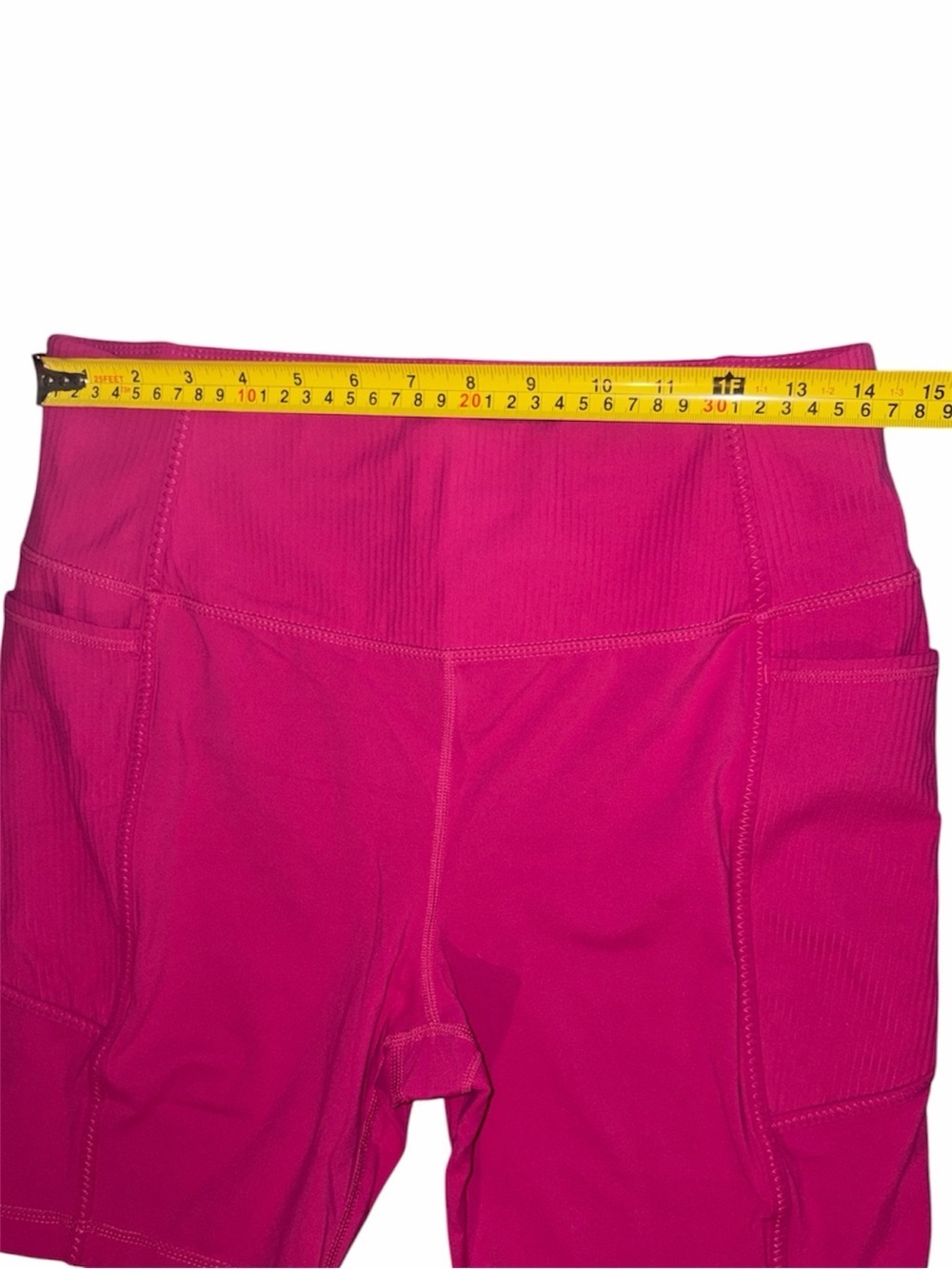 MONDETTA Women’s Pink High-Waisted Bike Shorts with Compression. - Picture 11 of 11